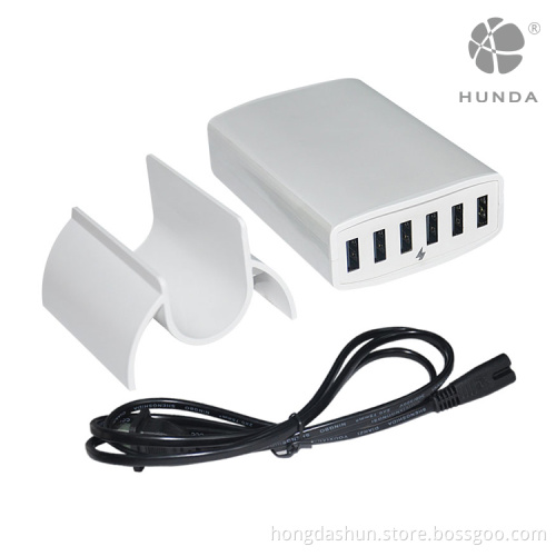 China Supplier CE FCC Rohs Approval 5V 12A 60W 6 USB Charger